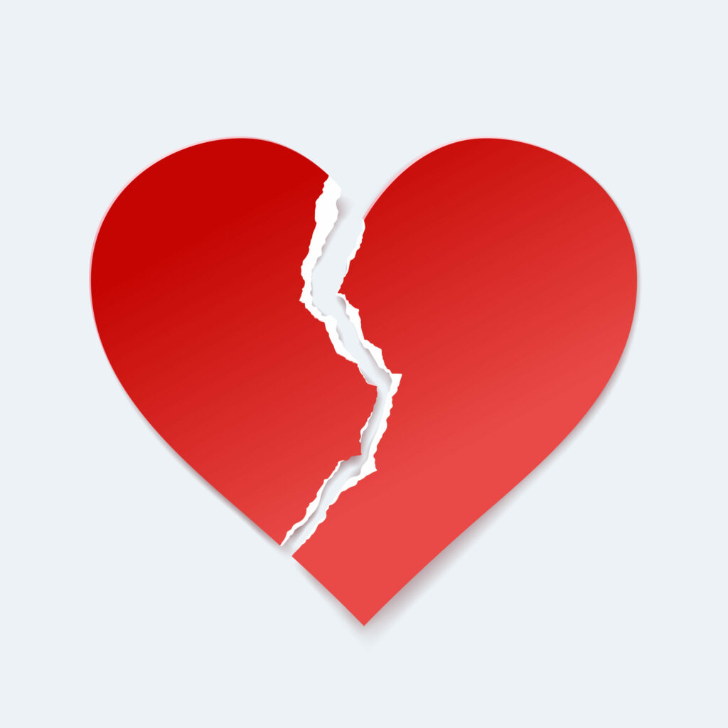 Broken paper heart By TAW4