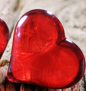 Valentines Day Background Two Red Hearts On Vintage Wooden Table By Romolo Tavani