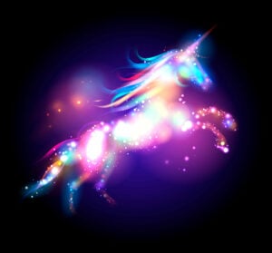 Star magic unicorn logo. By s_lena